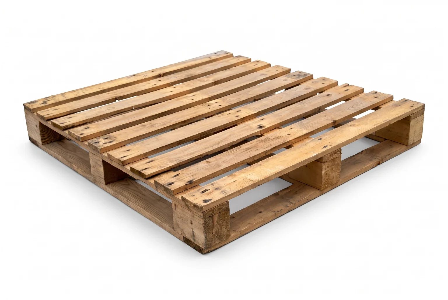 Used heavy-duty perimeter-base wooden pallet, 1200 × 1000 mm